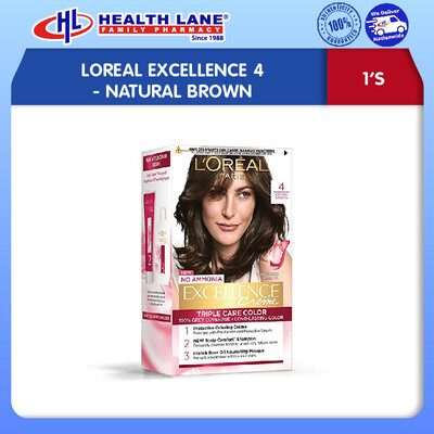 LOREAL EXCELLENCE 4- NAT BROWN